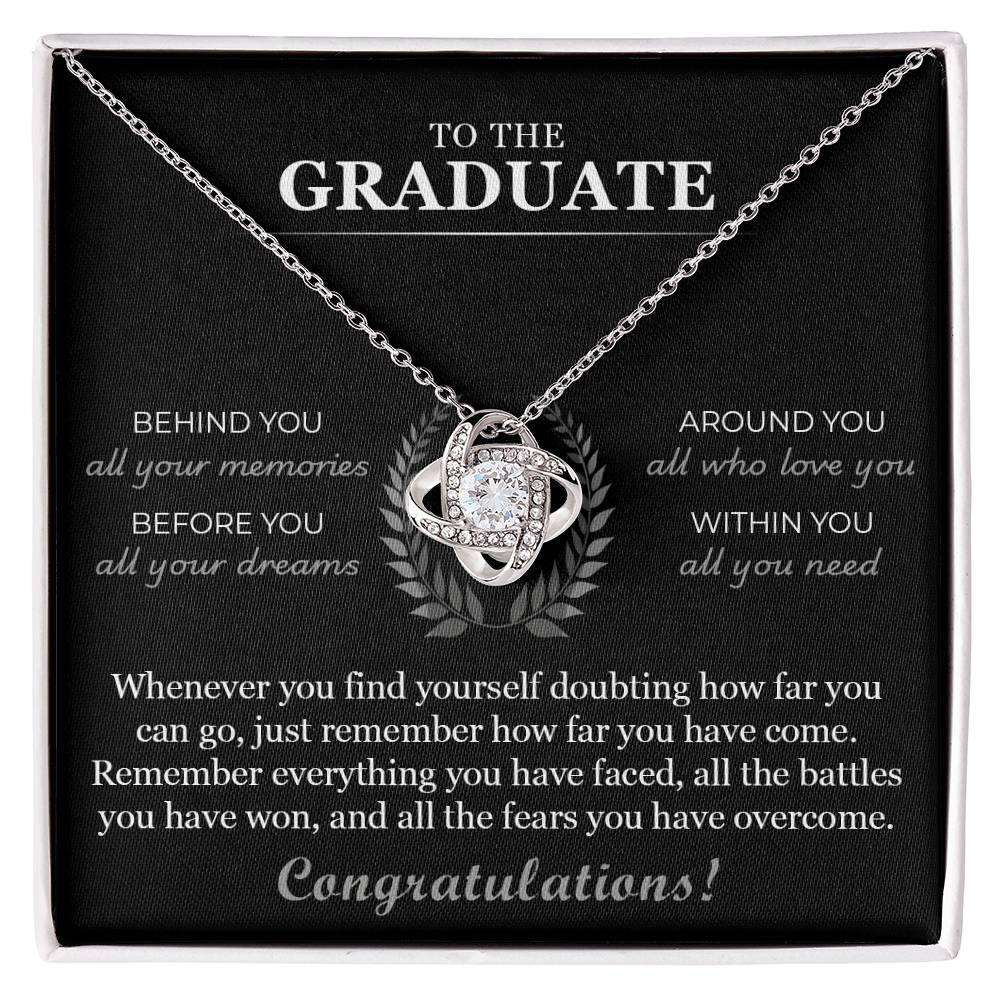 Graduation Gift for Her - Love Knot Necklace