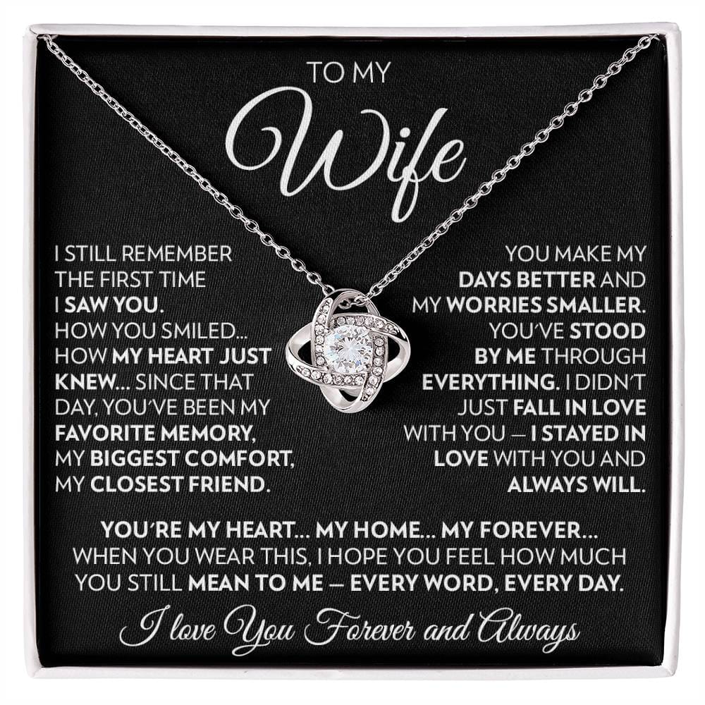 To My Wife - Every Day - Love Knot Necklace