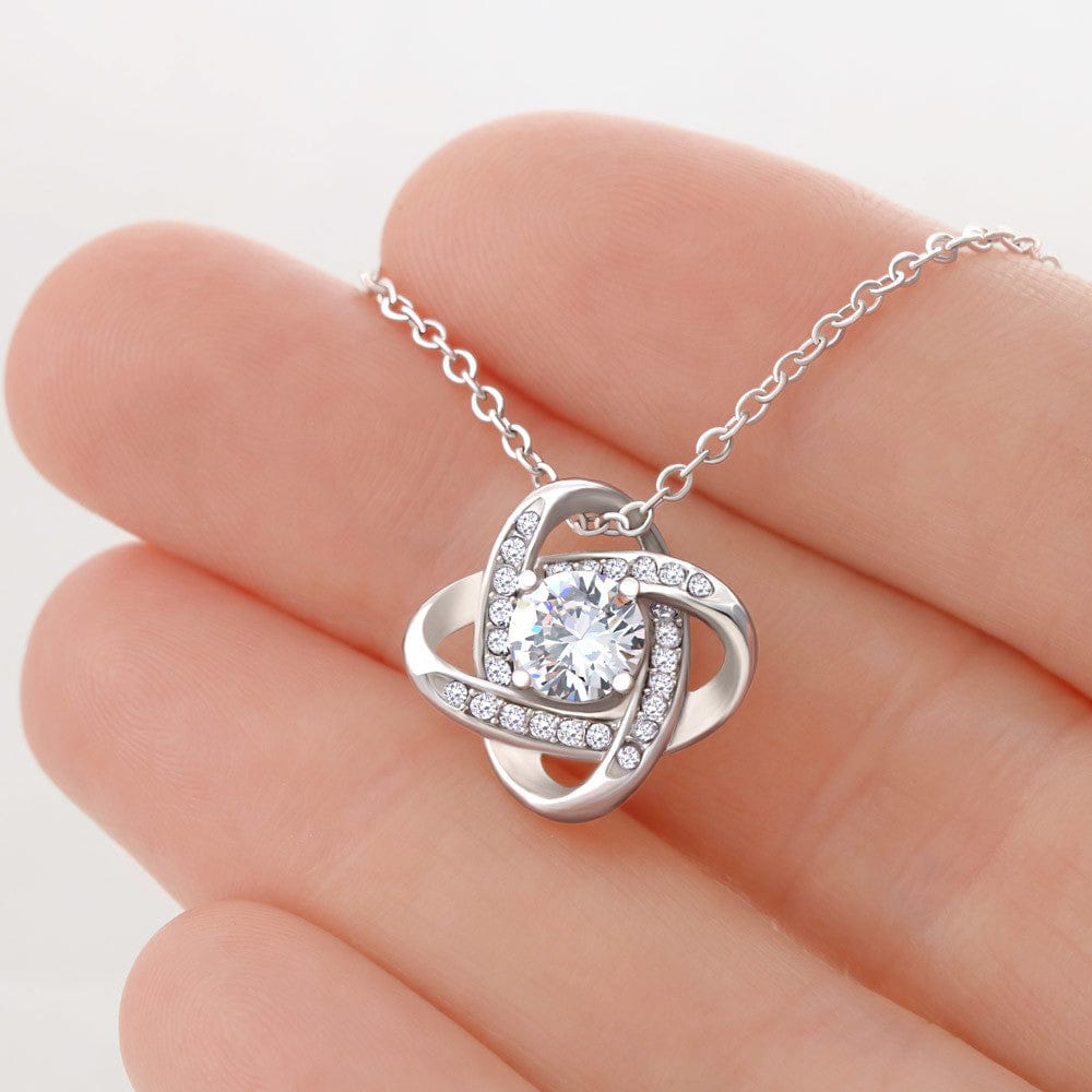 To My Beautiful Daughter (From Mom) - Always Keep Me In Your Heart - Love Knot Necklace