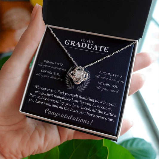 Graduation Gift for Her - Love Knot Necklace