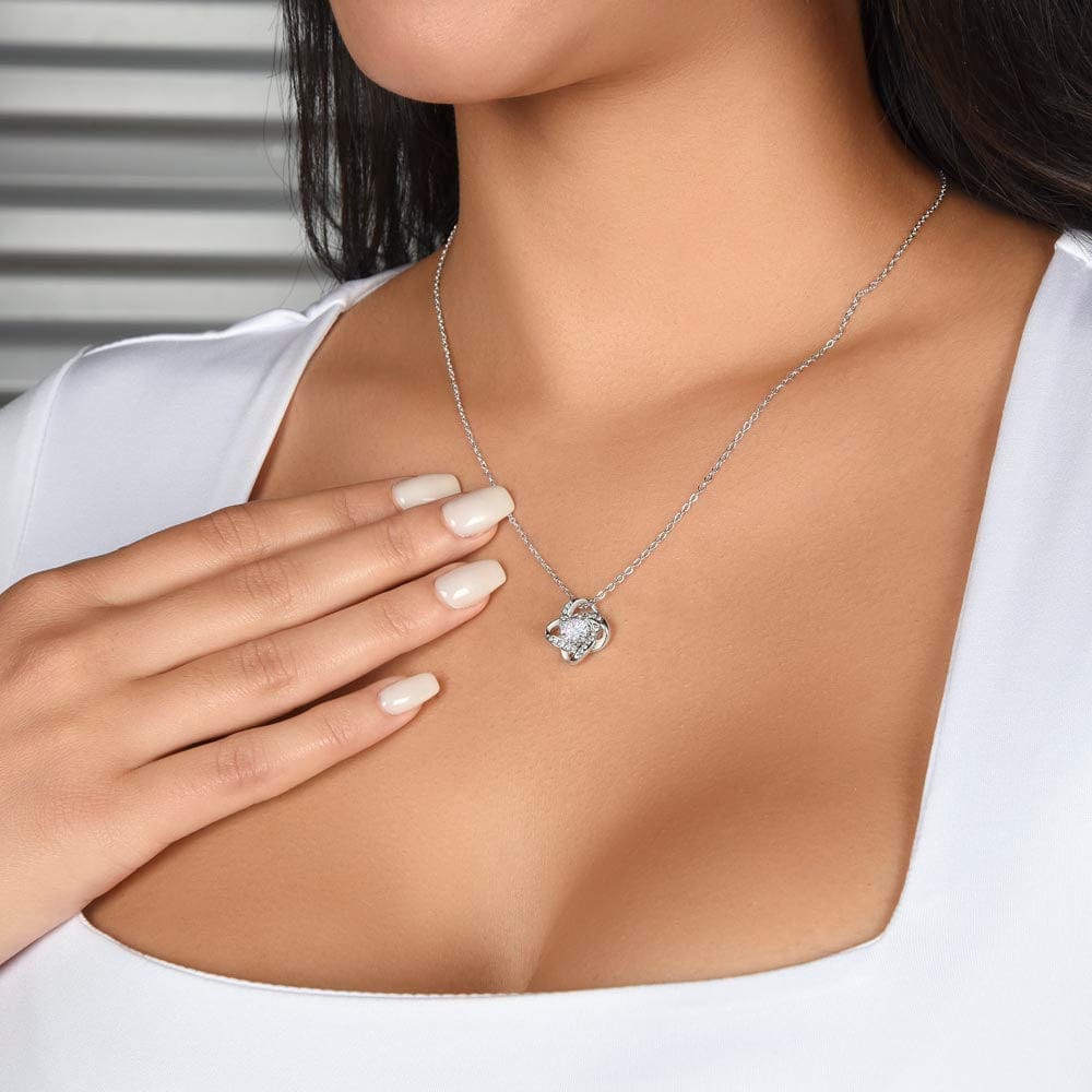 To My Wife  - Beside You - Love Knot Necklace