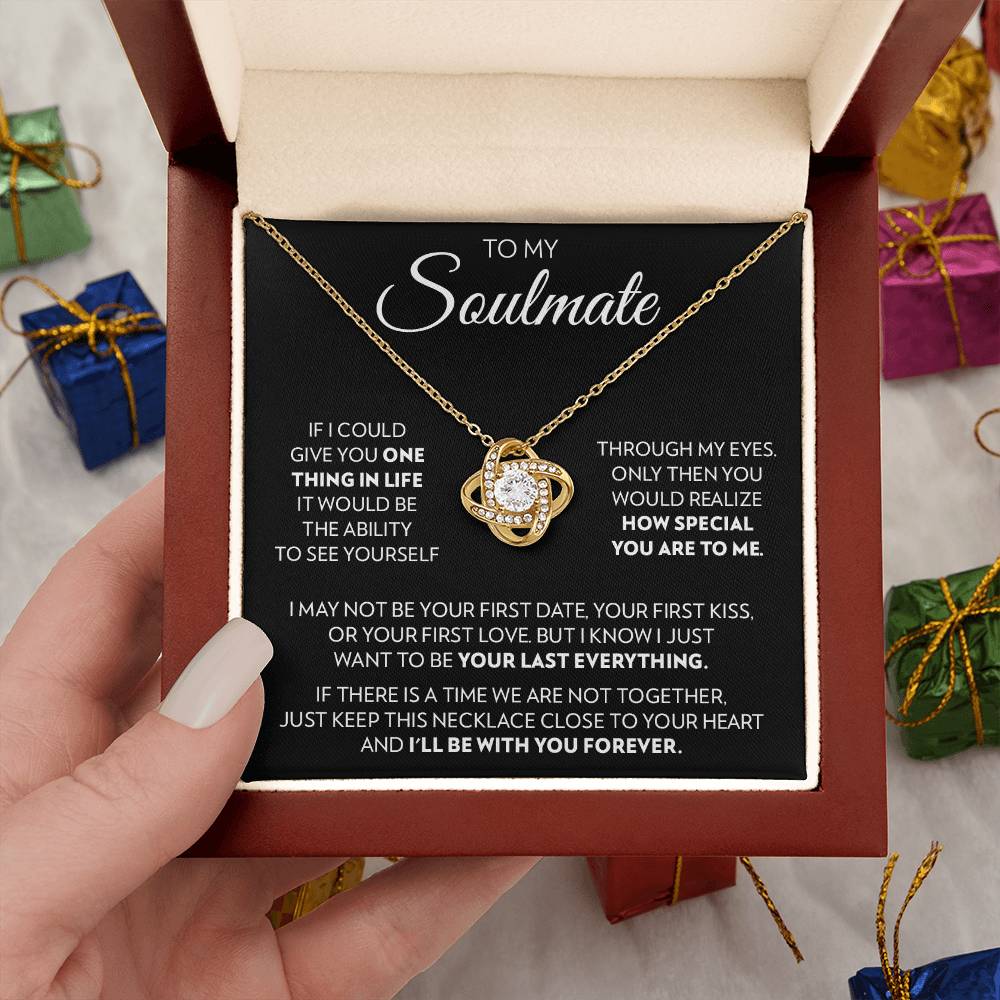 To Soulmate - With You Forever - Love Knot Necklace