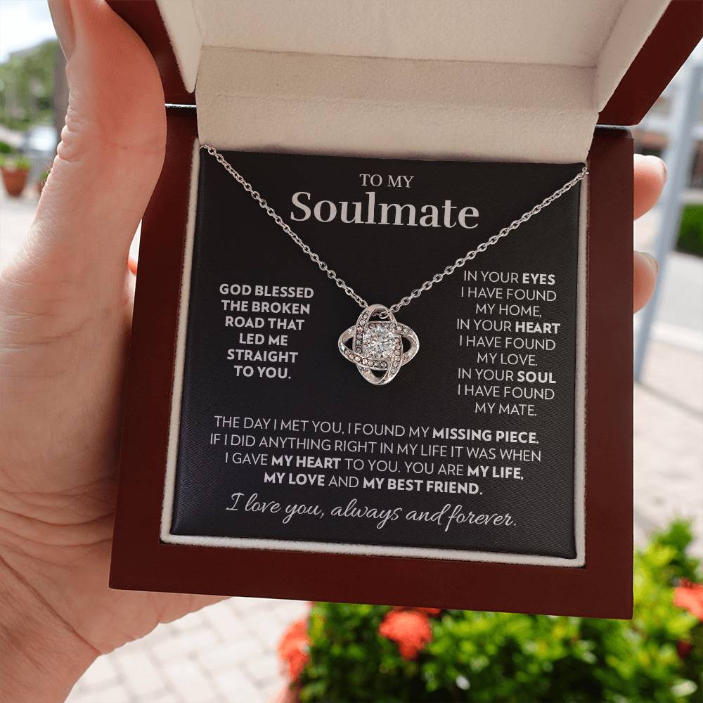 Soulmate - God Blessed The Broken Road - Love Knot Necklace