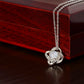 Granddaughter (From Grandpa) - This Old Lion - Love Knot Necklace - Custom Signature