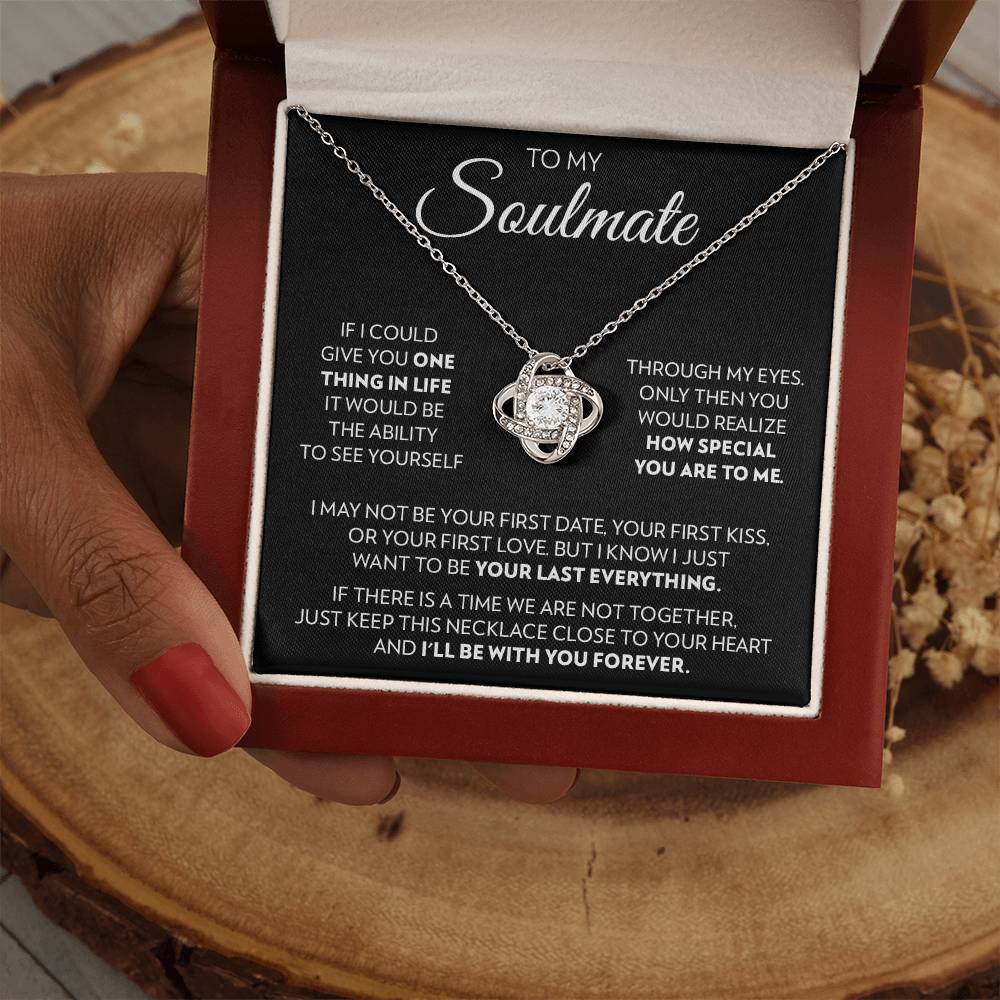 To Soulmate - With You Forever - Love Knot Necklace