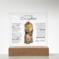 To My Beautiful Daughter (From Dad) - This Old Lion - Acrylic Plaque