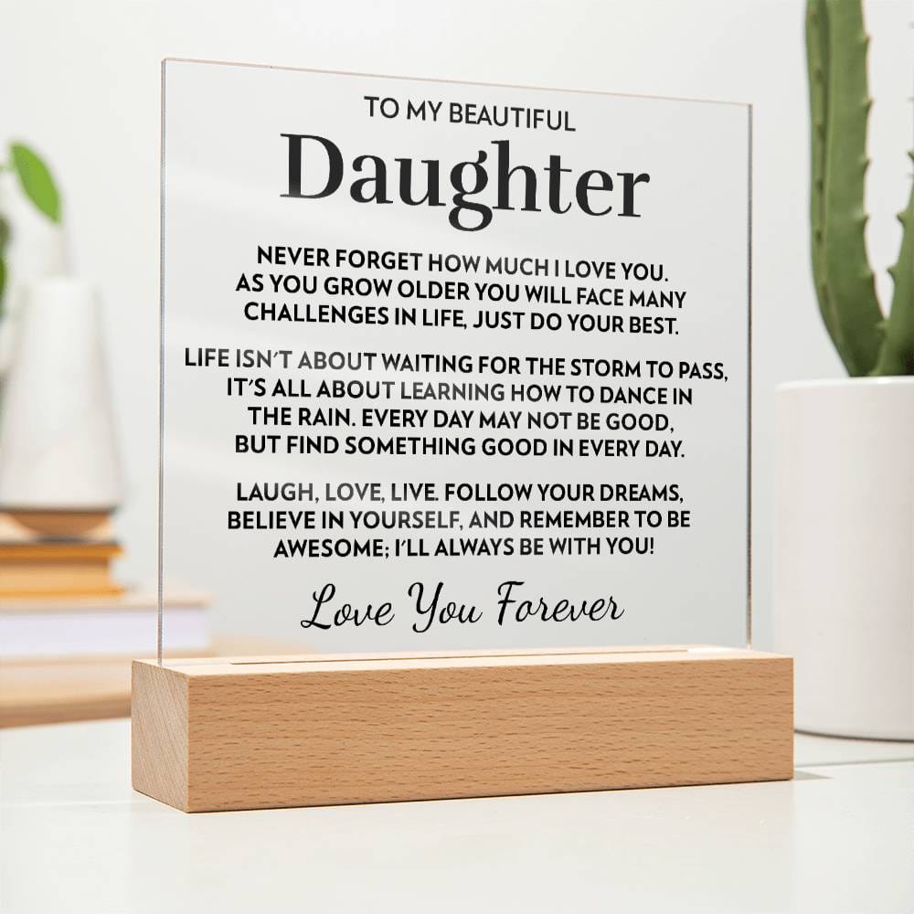 Daughter - Dance In The Rain - Acrylic Plaque