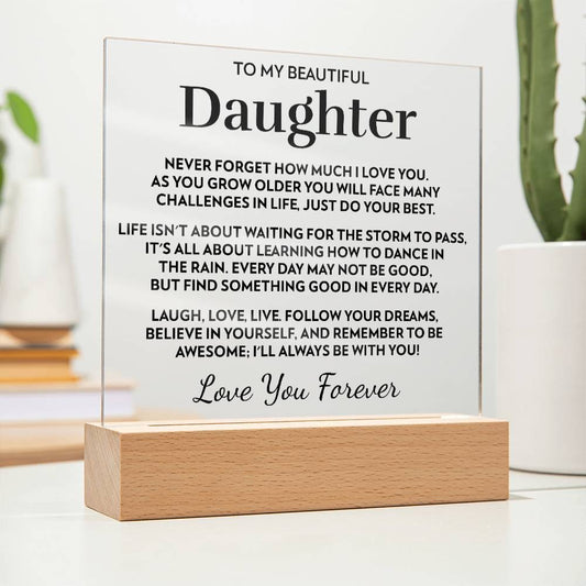 Daughter - Dance In The Rain - Acrylic Plaque