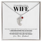 To My Wife - Only Thing Better (Son) - Custom Baby Feet Necklace with Birthstone