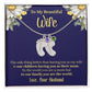Wife - Only Thing Better (Daisy) - Custom Baby Feet Necklace with Birthstone