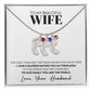 To Wife  (From Husband)  - Only Thing Better - Custom Baby Feet Necklace with Birthstone