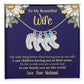 Wife - Only Thing Better (Daisy) - Custom Baby Feet Necklace with Birthstone