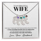 To Wife  (From Husband)  - Only Thing Better - Custom Baby Feet Necklace with Birthstone