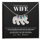 [ALMOST SOLD OUT] Wife - Only Thing Better (Black) - Custom Baby Feet Necklace with Birthstone