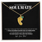 Soulmate - Only Thing Better (Black) - Custom Baby Feet Necklace with Birthstone
