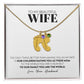 Wife - Only Thing Better - Custom Baby Feet Necklace with Birthstone