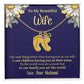 Wife - Only Thing Better (Daisy) - Custom Baby Feet Necklace with Birthstone