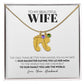 To My Wife - Only Thing Better (Daughter) - Custom Baby Feet Necklace with Birthstone