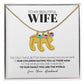 Wife - Only Thing Better - Custom Baby Feet Necklace with Birthstone