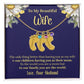 Wife - Only Thing Better (Daisy) - Custom Baby Feet Necklace with Birthstone