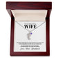 To Wife  (From Husband)  - Only Thing Better - Custom Baby Feet Necklace with Birthstone