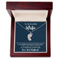 Wife - Only Thing Better (Blue) - Custom Baby Feet Necklace with Birthstone
