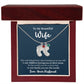 Wife - Only Thing Better (Blue) - Custom Baby Feet Necklace with Birthstone