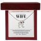 To My Wife - Only Thing Better (Daughter) - Custom Baby Feet Necklace with Birthstone