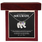 Soulmate - Only Thing Better (Black) - Custom Baby Feet Necklace with Birthstone