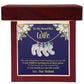 Wife - Only Thing Better (Daisy) - Custom Baby Feet Necklace with Birthstone