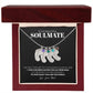 Soulmate - Only Thing Better (Black) - Custom Baby Feet Necklace with Birthstone