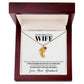 To Wife  (From Husband)  - Only Thing Better - Custom Baby Feet Necklace with Birthstone