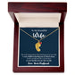 Wife - Only Thing Better (Blue) - Custom Baby Feet Necklace with Birthstone