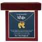 Wife - Only Thing Better (Blue) - Custom Baby Feet Necklace with Birthstone
