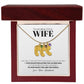 To My Wife - Only Thing Better (Daughter) - Custom Baby Feet Necklace with Birthstone