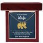 Wife - Only Thing Better (Blue) - Custom Baby Feet Necklace with Birthstone