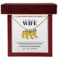 To My Wife - Only Thing Better (Daughter) - Custom Baby Feet Necklace with Birthstone