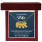 Wife - Only Thing Better (Blue) - Custom Baby Feet Necklace with Birthstone