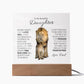 To My Beautiful Daughter (From Dad) - This Old Lion - Acrylic Plaque