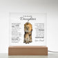 To My Beautiful Daughter (From Dad) - This Old Lion - Acrylic Plaque