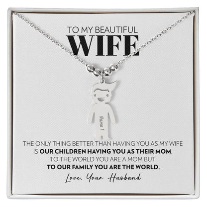 Wife - Only Thing Better - Custom Kids Charm Necklace