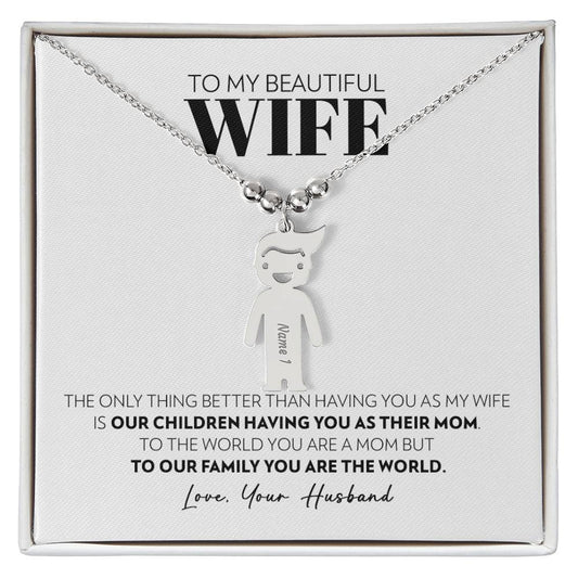 Wife - Only Thing Better - Custom Kids Charm Necklace