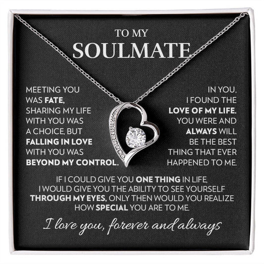 To Soulmate - Love Of My Life - Forever Love Necklace