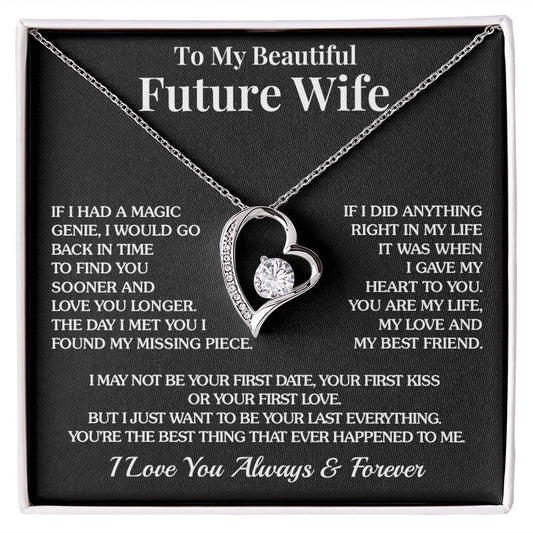 To My Future Wife - Missing Piece - Forever Love Necklace