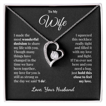 To My Wife - Share My Life - Forever Love Necklace