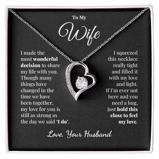 To My Wife - Share My Life - Forever Love Necklace