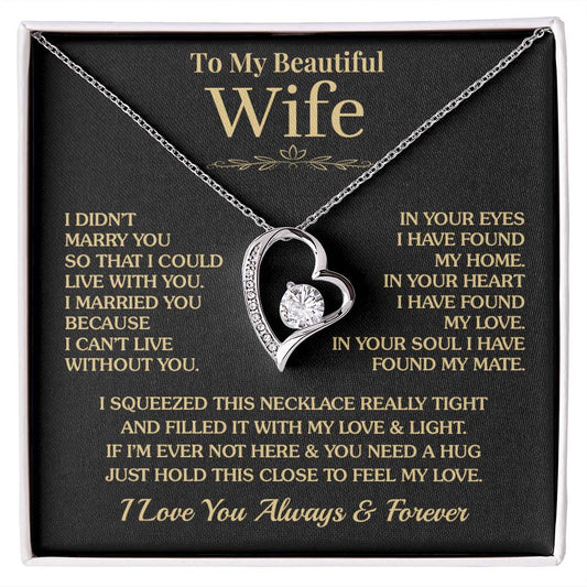 To My Wife - My Mate - Forever Love Necklace