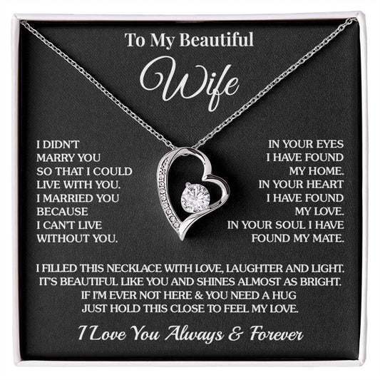 To My Wife - Bright - Forever Love Necklace