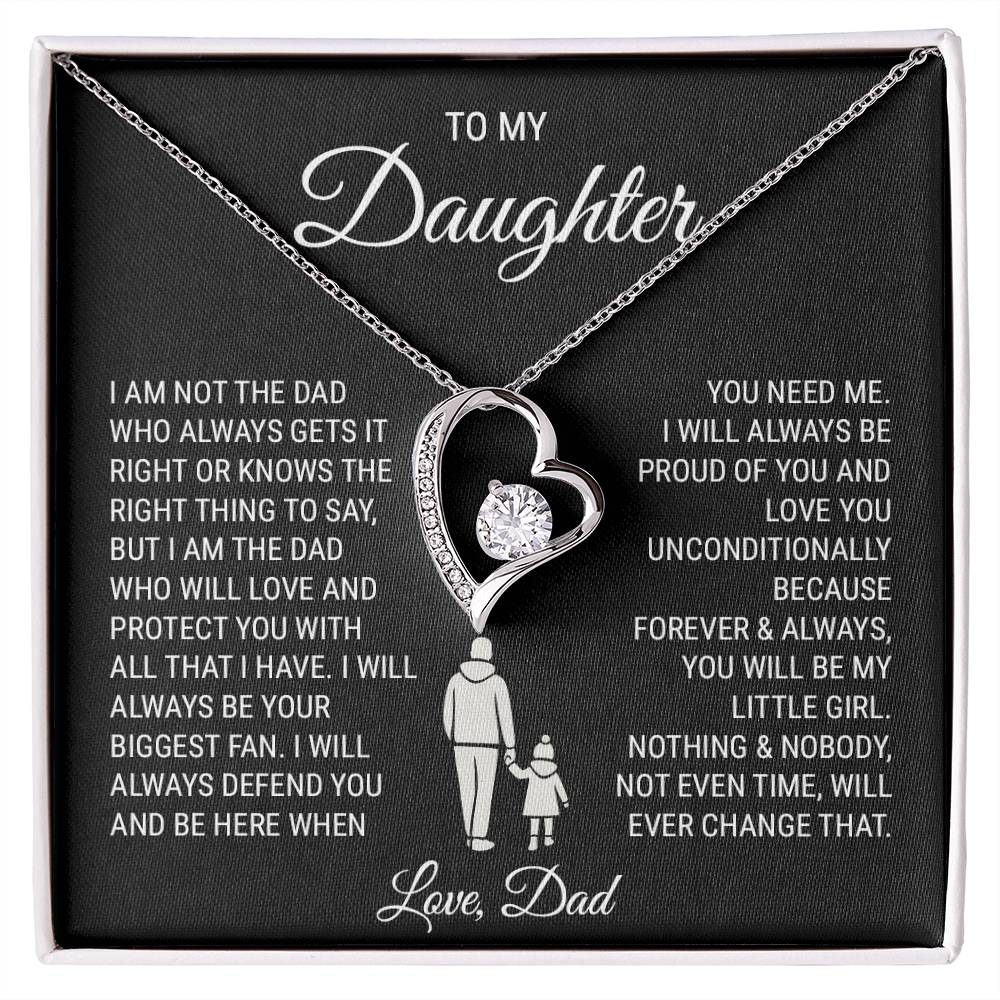 To My Daughter (from Dad) - With All That I Have - Forever Love Necklace