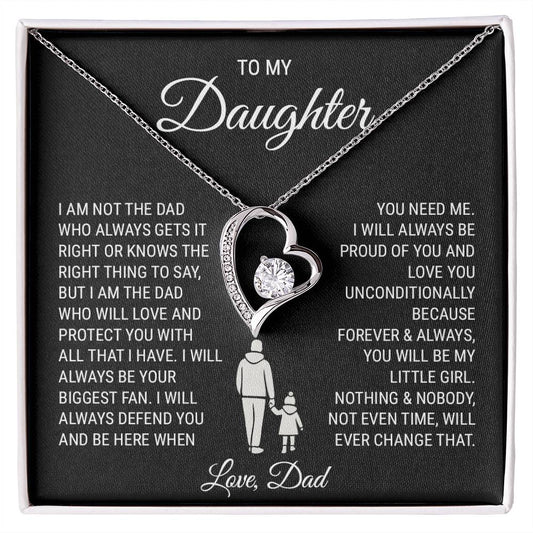 To My Daughter (from Dad) - With All That I Have - Forever Love Necklace